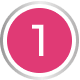 Number 1 inside a hot pink circle