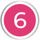 Number 6 inside a hot pink circle