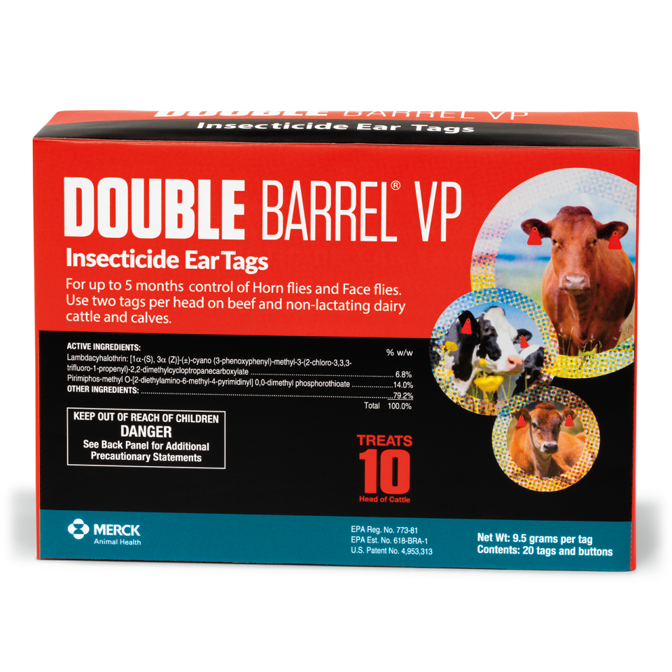 DOUBLE BARREL™ VP Insecticide Ear tags | Merck Animal Health USA