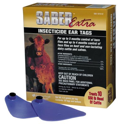 SABER™ EXTRA INSECTICIDE EAR TAGS