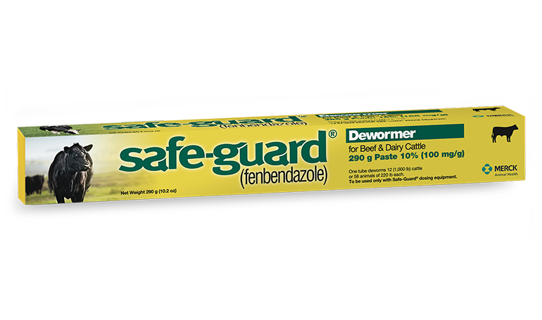 SAFE GUARD PASTE Cattle Dewormer Merck Animal Health USA