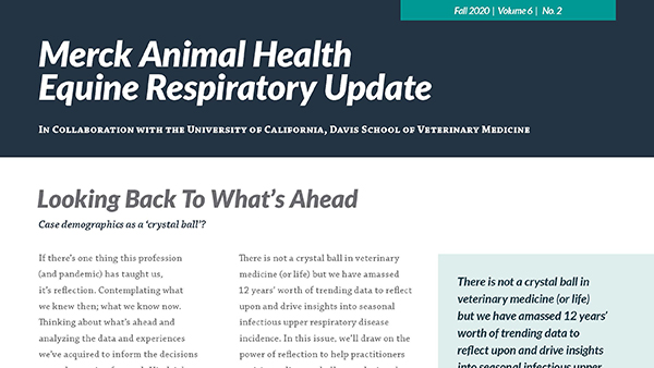 Merck Animal Health Equine Respiratory Update Issue 12