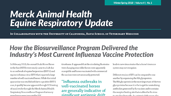 Merck Animal Health Equine Respiratory Update Spring 2018