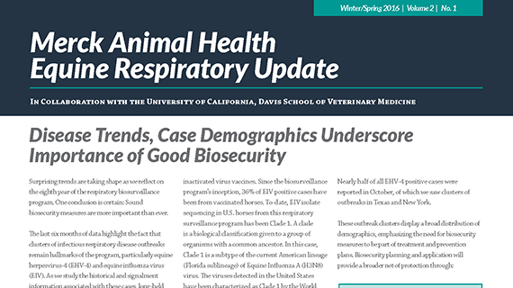 Merck Animal Health Equine Respiratory Update Spring 2016