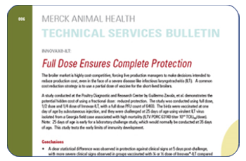 Merck Animal Health technical bulletin pdf