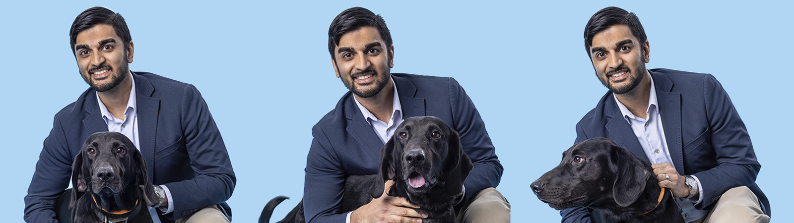 Dr. Nikhil Joshi with furry faithful friend