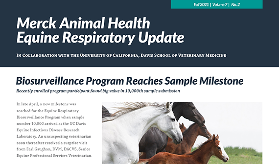 Merck Animal Health Equine Respiratory Update issue 14, fall 2022