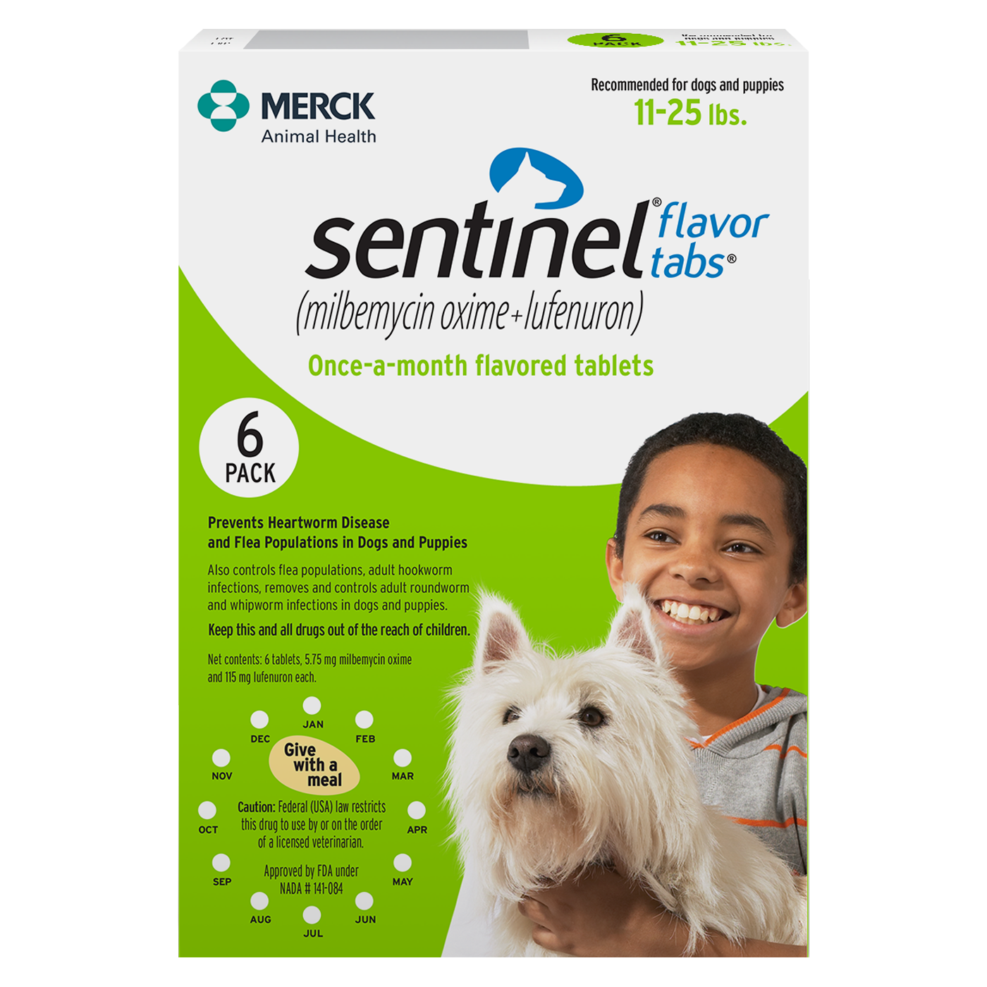 Sentinel Flavor Tabs 6 pack