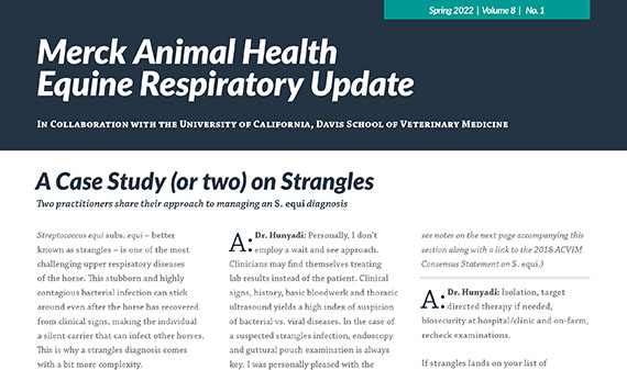 Merck Animal Health Equine Respiratory Update issue 8, spring 2022