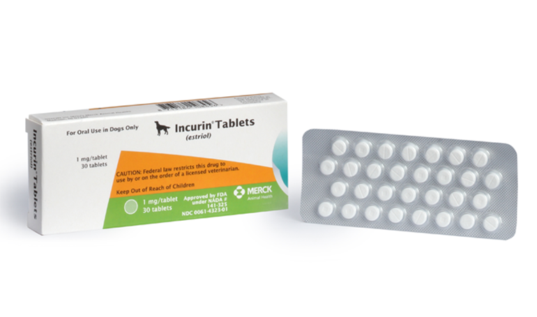 Canine incontinence medication store