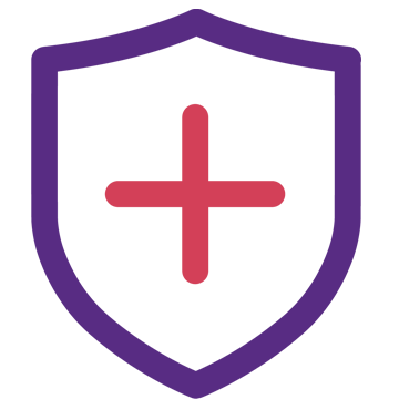 shield with cross icon