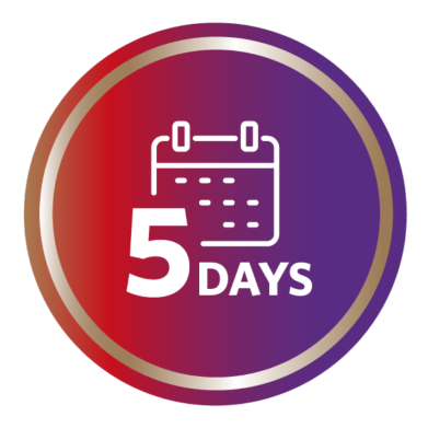 Bravecto icons 5 days calendar