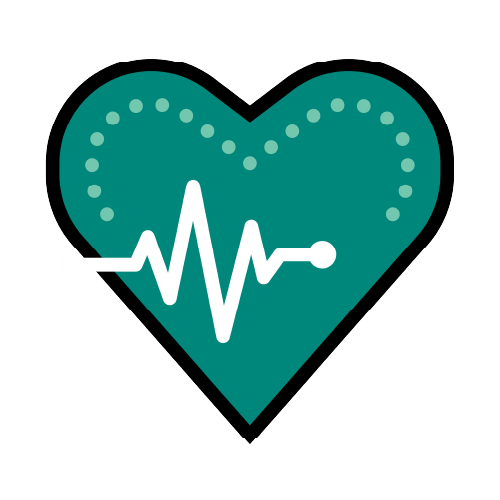 Heart icon with a heartbeat line